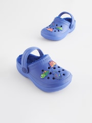 Navy Blue Dino Slipper Clogs - Image 1 of 6