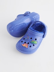 Navy Blue Dino Slipper Clogs - Image 3 of 6