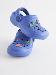Navy Blue Dino Slipper Clogs - Image 4 of 6