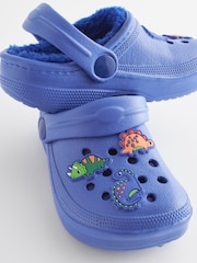 Navy Blue Dino Slipper Clogs - Image 5 of 6