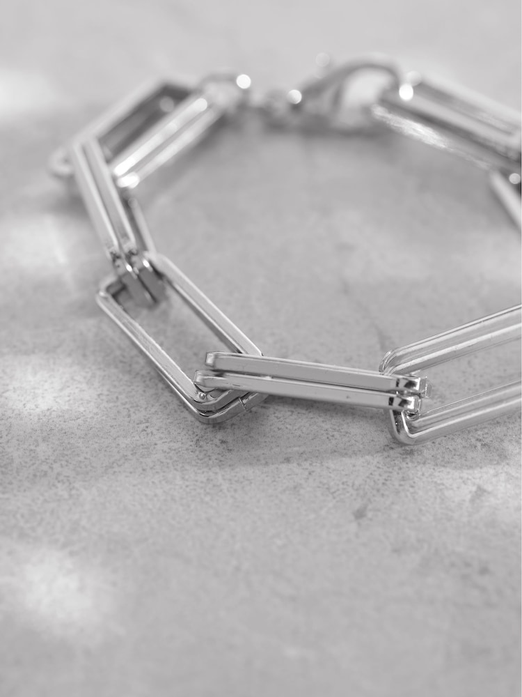 Mint Velvet Silver Tone Square Bracelet - Image 2 of 3