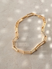 Mint Velvet Gold Tone Square Link Necklace - Image 1 of 3