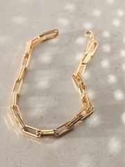 Mint Velvet Gold Tone Square Link Necklace - Image 2 of 3