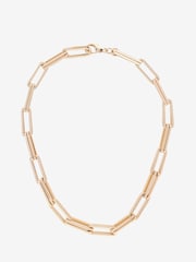 Mint Velvet Gold Tone Square Link Necklace - Image 3 of 3