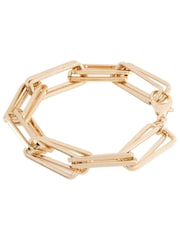 Mint Velvet Gold Square Link Bracelet - Image 3 of 3