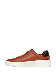 Skechers Brown Mens Court Break Suit Trainers - Image 2 of 5
