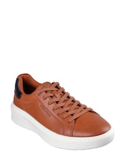 Skechers Brown Mens Court Break Suit Trainers - Image 3 of 5