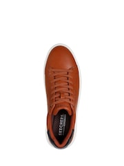Skechers Brown Mens Court Break Suit Trainers - Image 4 of 5