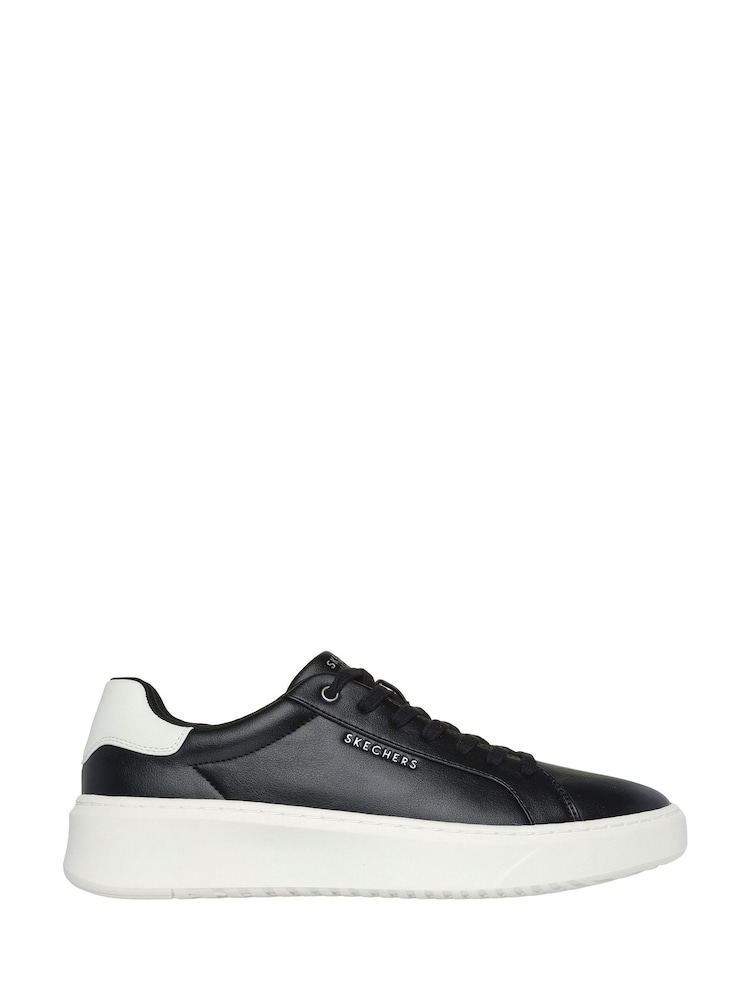 Skechers Black Mens Court Break Suit Trainers - Image 1 of 5
