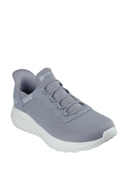 Skechers Grey Bobs Squad Chaos Daily Hype Slip In Trainers - Image 3 of 5
