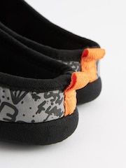 Grey Graffiti Sporty Mule Slippers - Image 4 of 5