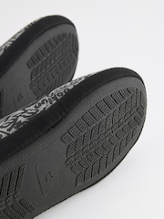 Grey Graffiti Sporty Mule Slippers - Image 5 of 5