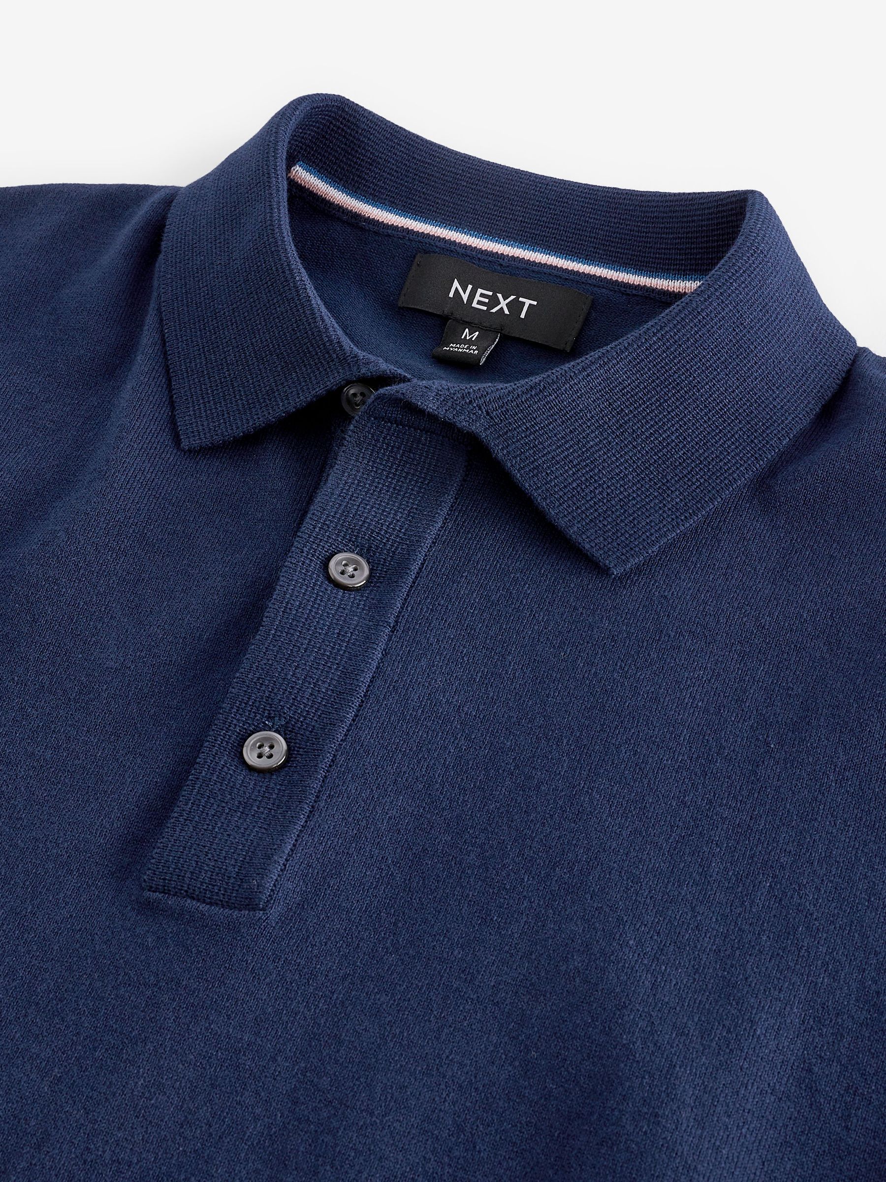 Next knitted polo deals