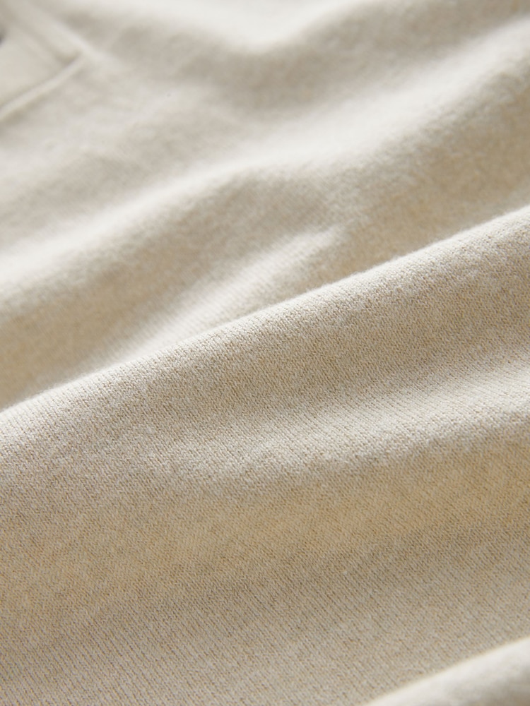 Neutral Knitted Polo Shirt - Image 6 of 6