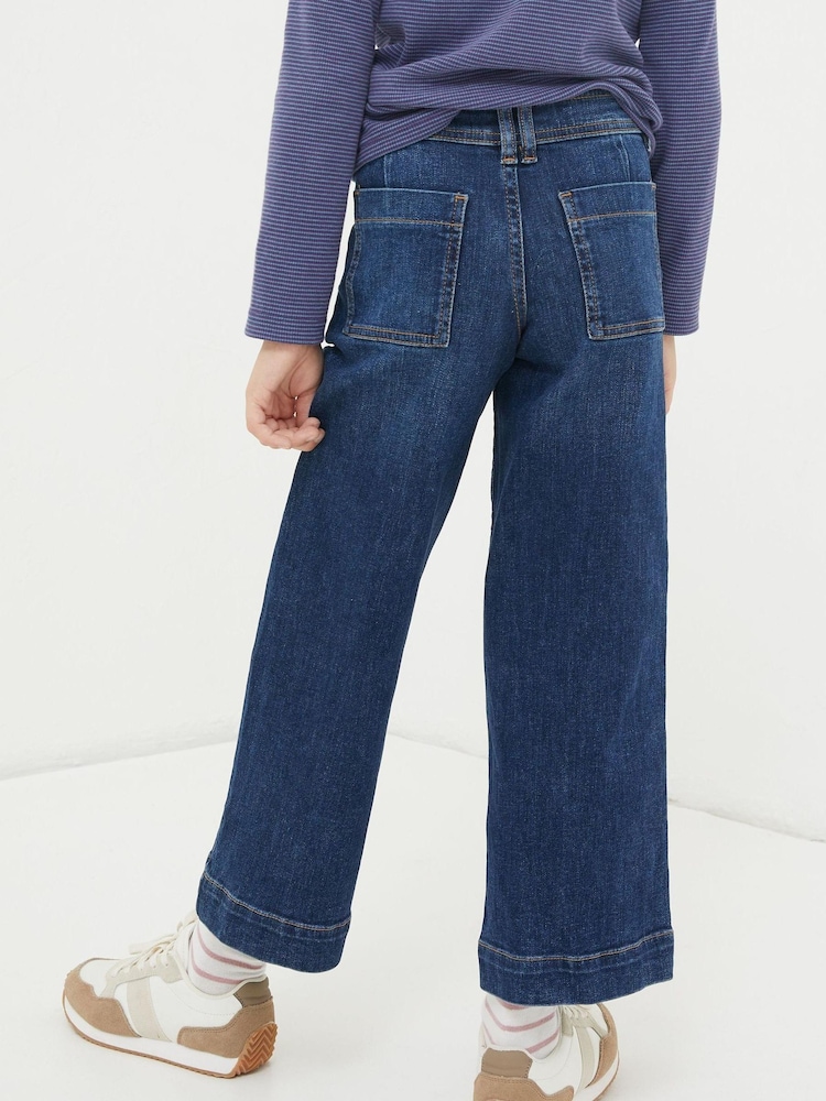 FatFace Blue Willow Wide Leg Jeans - Image 2 of 4