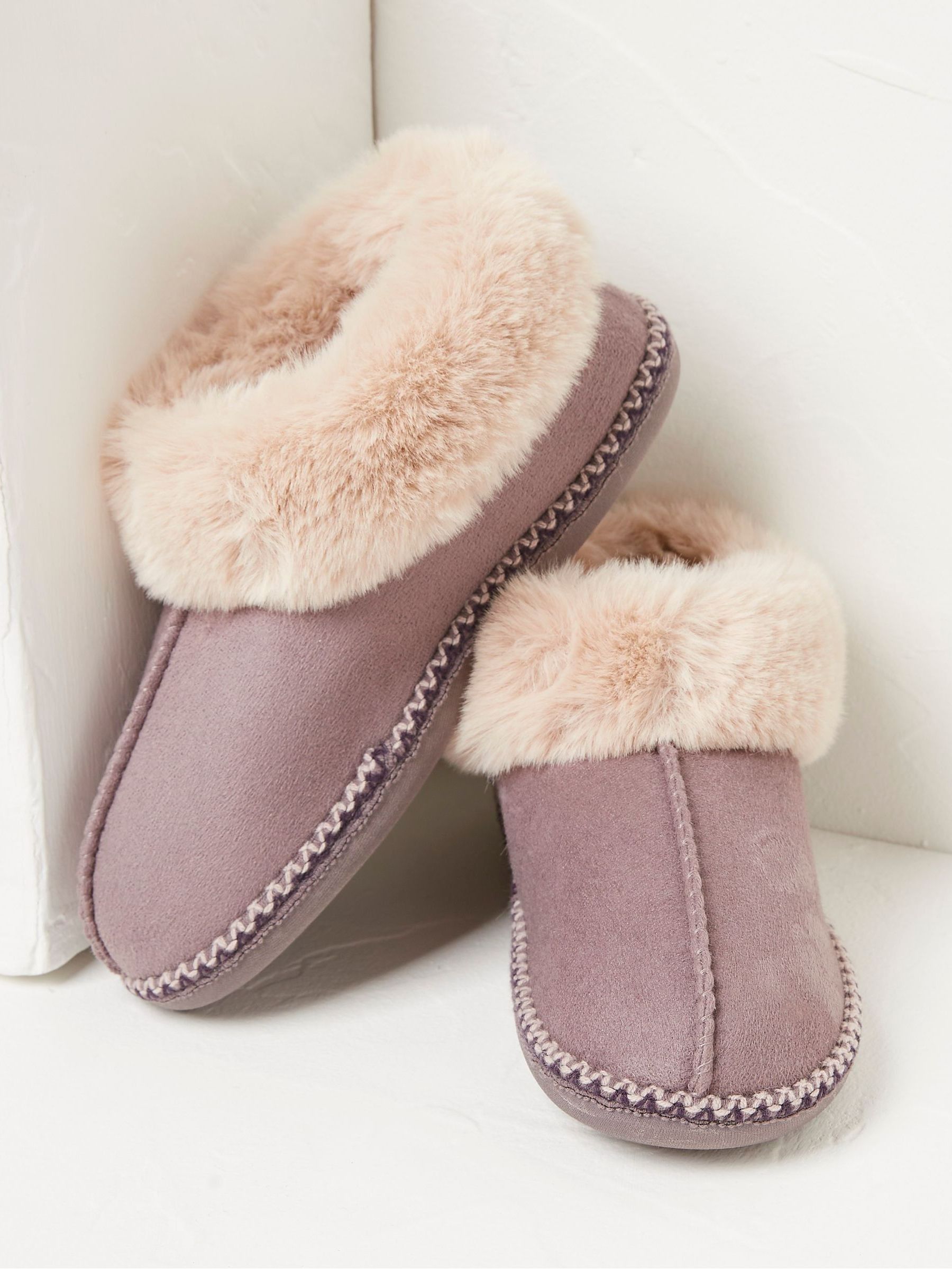 Buy FatFace Maia Purple Slipper Boots from Next Luxembourg