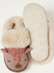 FatFace Brown Felicity Fox Slippers - Image 3 of 4