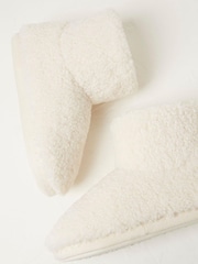 FatFace Natural Brooke Borg Slipper Boots - Image 3 of 4
