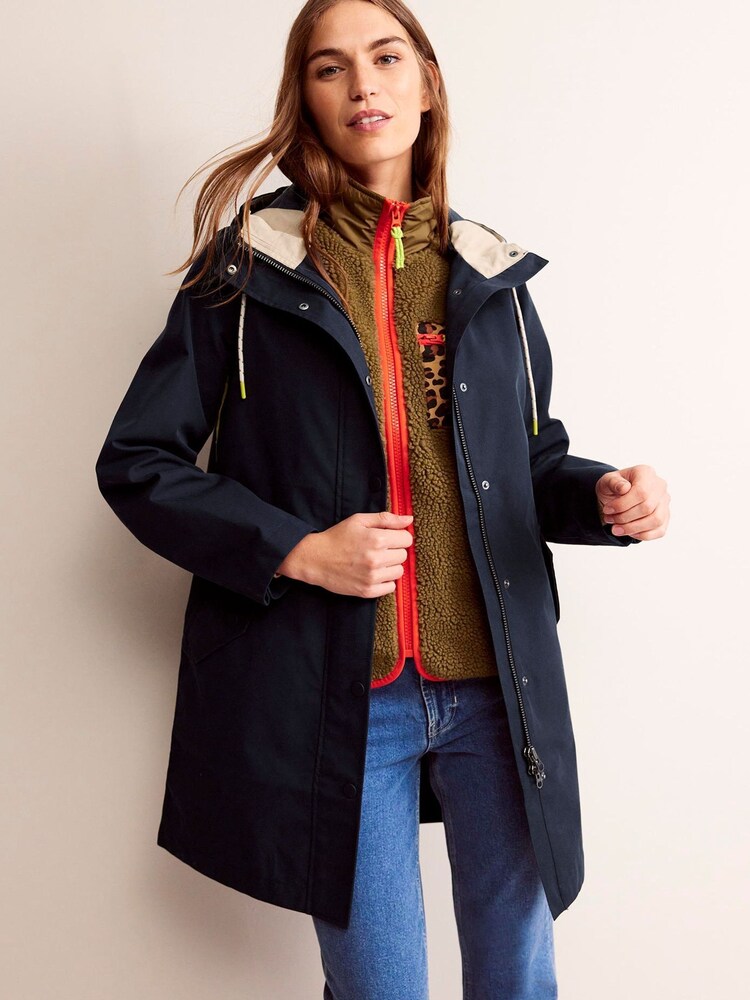 Boden Blue Wells Waterproof Coat - Image 1 of 5