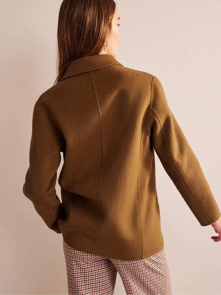 Boden Brown Wool Blend Pea Coat - Image 2 of 6