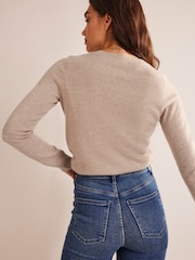 Boden Natural Eva Cashmere Crew Neck Jumper - Image 2 of 4