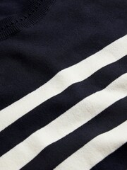 Boden Cream Crew Neck Catriona Cotton Jumper - Image 6 of 6