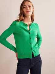 Boden Green Catriona Cotton Cardigan - Image 1 of 6