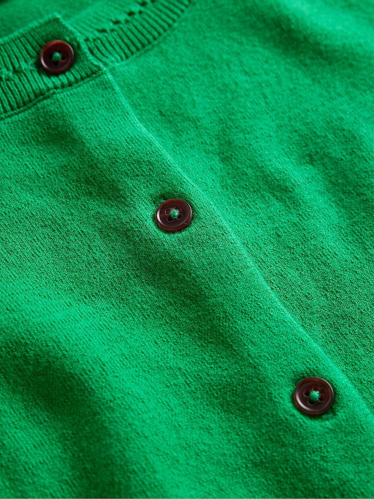 Boden Green Catriona Cotton Cardigan - Image 6 of 6
