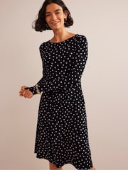 Boden Black Abigail Jersey Dress - Image 1 of 5