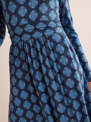 Boden Blue Abigail Jersey Dress - Image 2 of 5