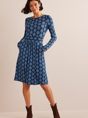 Boden Blue Abigail Jersey Dress - Image 4 of 5