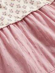 Boden Gewebtes Jerseykleid aus Materialmix - Bild 3 von 3