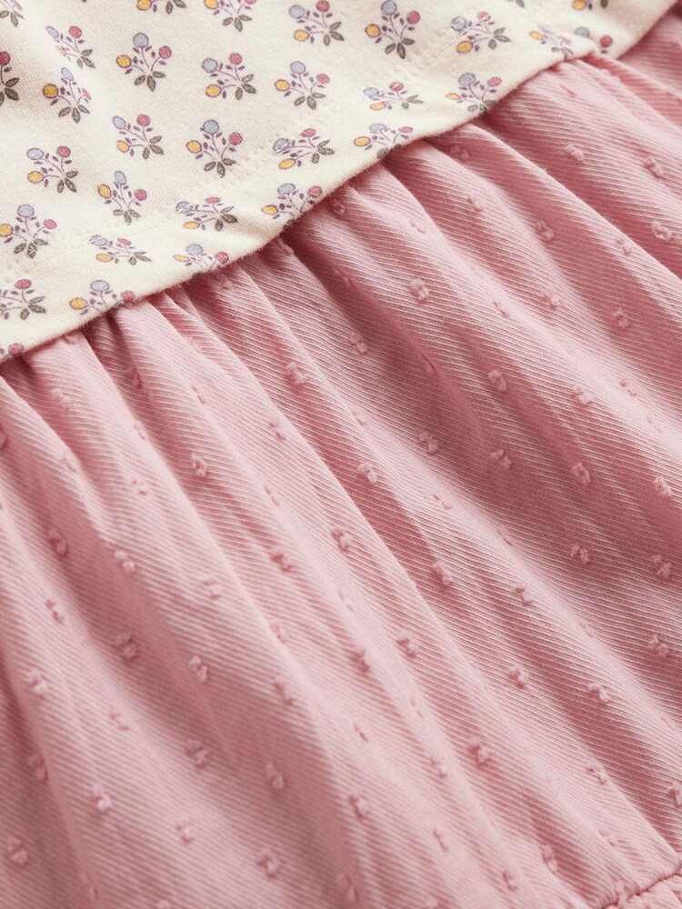 Boden Gewebtes Jerseykleid aus Materialmix - Bild 3 von 3