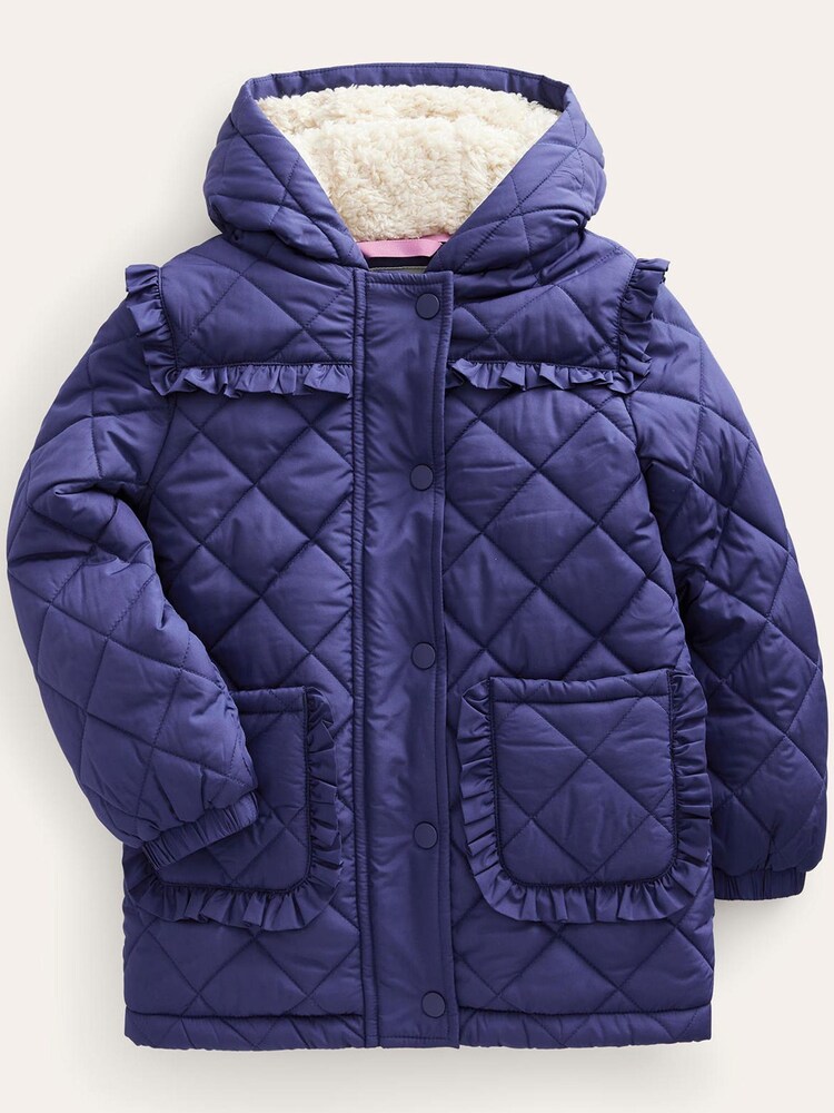 Blau - Boden Gesteppter Anorak mit Wellensaum - Bild 1 von 4