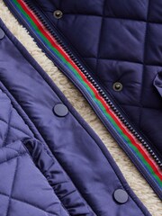 Blau - Boden Gesteppter Anorak mit Wellensaum - Bild 3 von 4