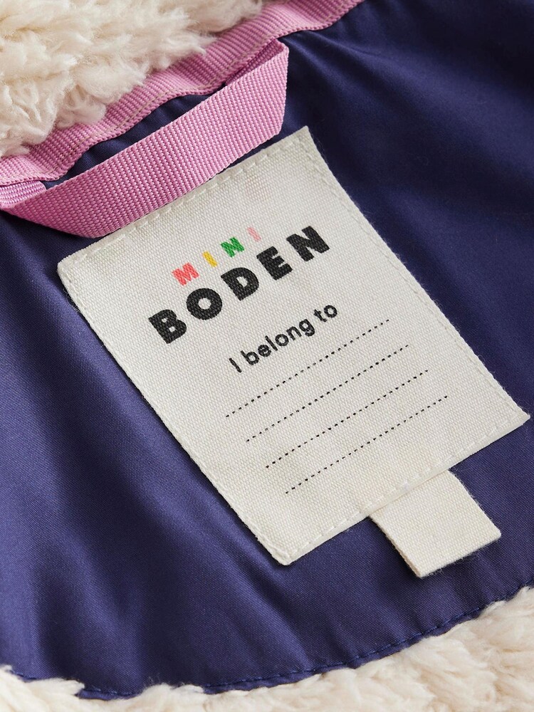 Blau - Boden Gesteppter Anorak mit Wellensaum - Bild 4 von 4