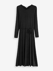 Boden Black Lucy Jersey Midi Dress - Image 5 of 5
