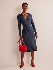 Boden Blue Nina Jersey Midi Dress - Image 1 of 4