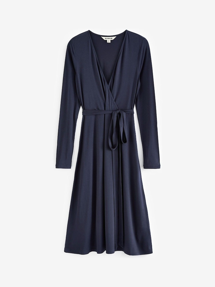 Boden Blue Nina Jersey Midi Dress - Image 4 of 4 Boden Blue Nina Jersey Midi Dress - Image 4 of 4