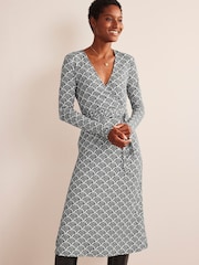 Boden Cream Nina Jersey Midi Dress - Image 1 of 5