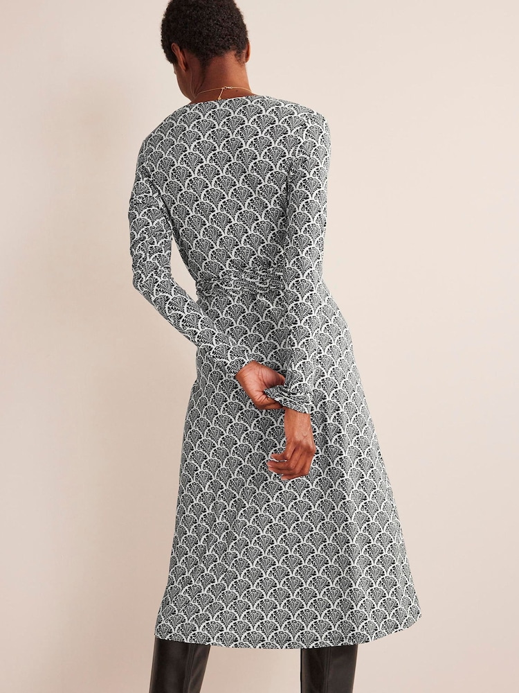 Boden Cream Nina Jersey Midi Dress - Image 2 of 5