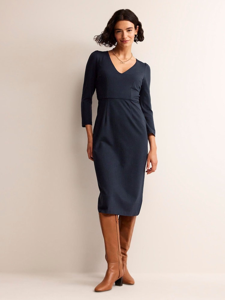 Boden Blue Petite Bethany Jersey Midi Dress - Image 1 of 5