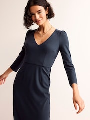 Boden Blue Petite Bethany Jersey Midi Dress - Image 3 of 5