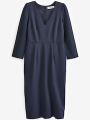 Boden Blue Petite Bethany Jersey Midi Dress - Image 5 of 5