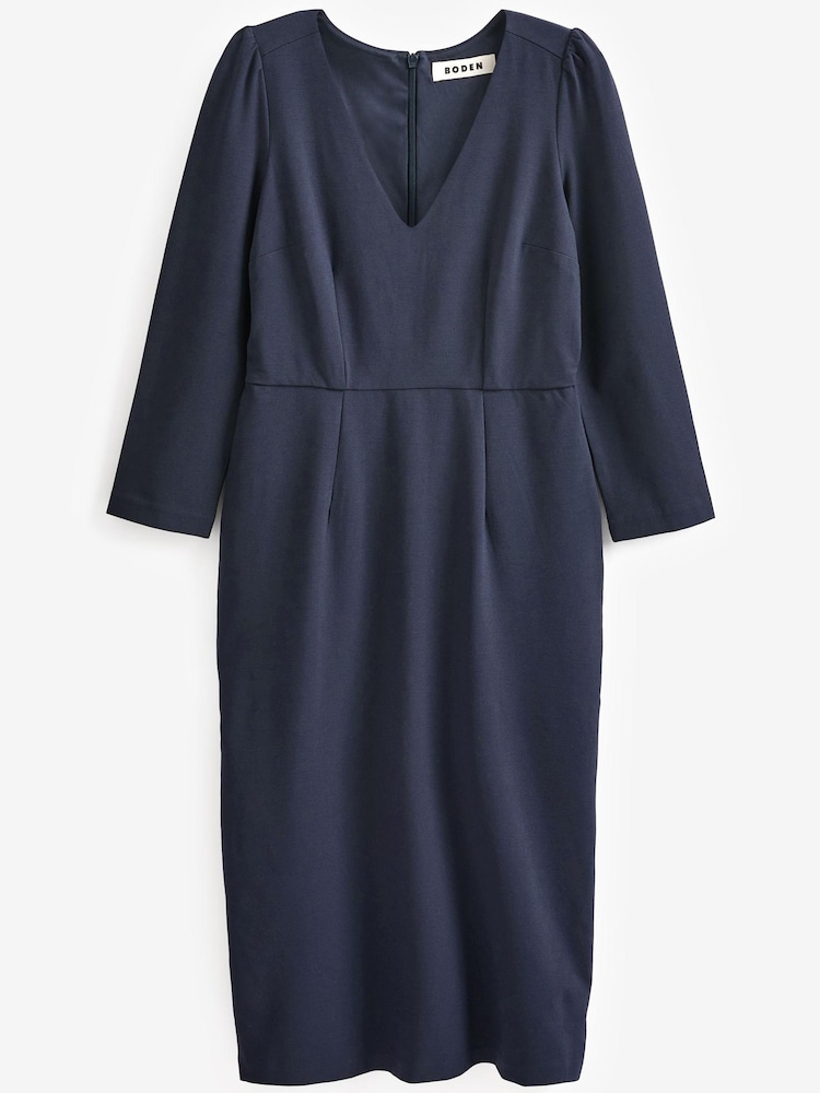 Boden Blue Petite Bethany Jersey Midi Dress - Image 5 of 5