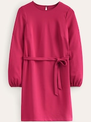 Boden Red Violet Jersey Shift Dress - Image 5 of 5