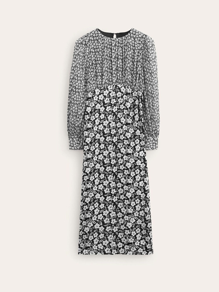 Boden Black Hotched GGT Empire Tea Dress - Image 6 of 6 Boden Black Hotched GGT Empire Tea Dress - Image 6 of 6