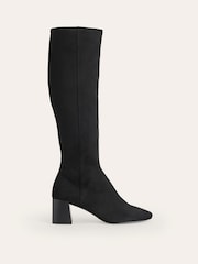 Boden Black Heeled Stretch Knee High Boots - Image 1 of 4