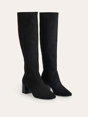 Boden Black Heeled Stretch Knee High Boots - Image 2 of 4