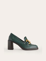 Boden Green Iris Snaffle Heeled Loafers - Image 2 of 4